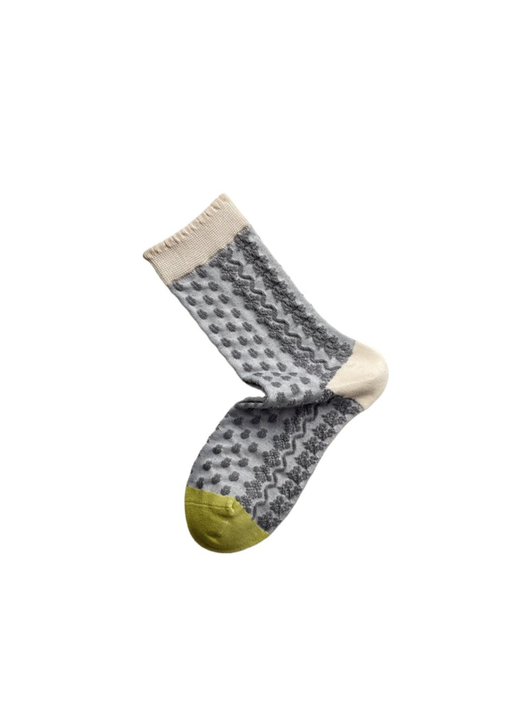 Rufia - Vintage Floral Embossed Socks
