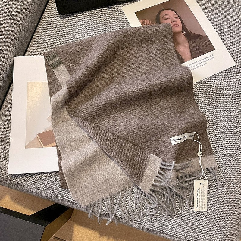 Wool Fringe Scarf