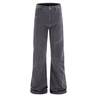 Vintage Washed Distressed Cargo Pants