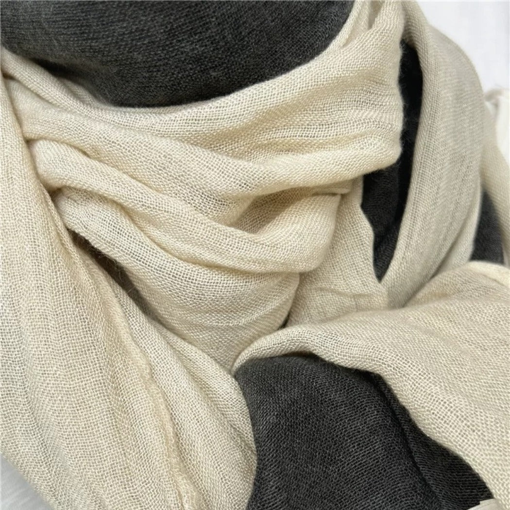Scarvii - Big Color-Block Scarf - All-Season Style