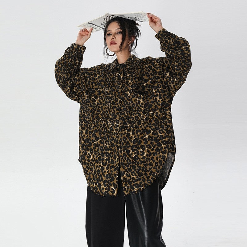 Retro Leopard Print Shirt