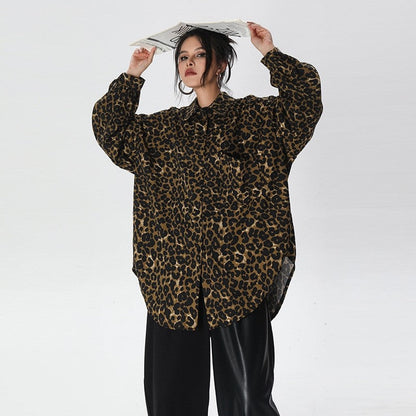 Retro Leopard Print Shirt