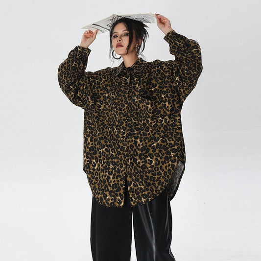Retro Leopard Print Shirt