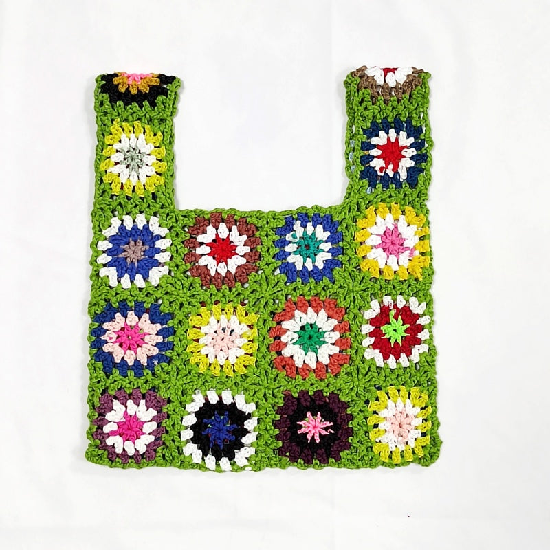 Crochet Granny Square Bag Patchwork Bag