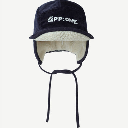 Winter Letter Embroidered Corduroy Trapper Hat