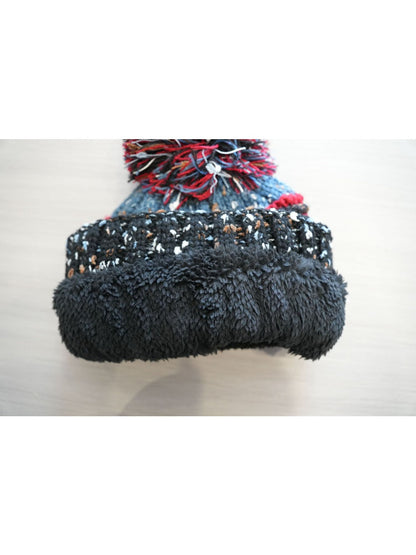 Haila - Speckled Knitted Beanie with Pompom