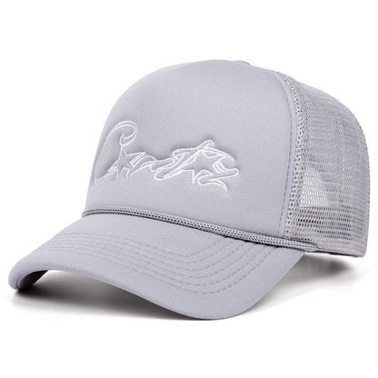Matching Couple Embroidered Mesh Baseball Cap Breathable Sun Hat