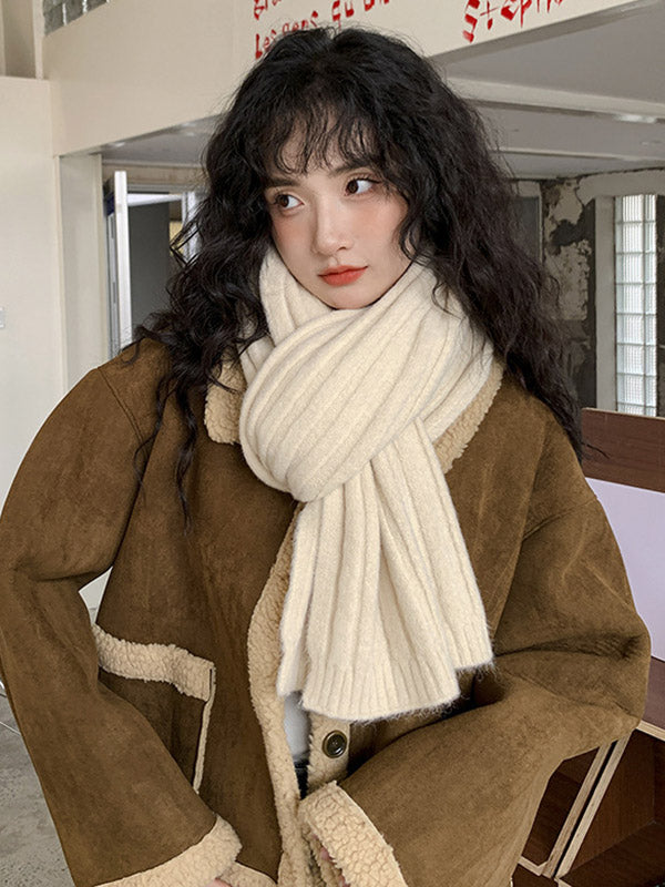 Casual Simple 5 Colors Knitting Scarf