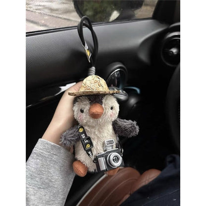 Plush Penguin Keychain Pendant