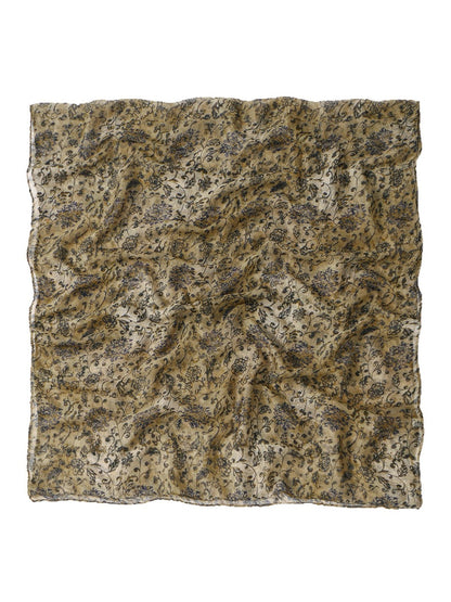 Scarvii - Vintage Scarf with Floral Print