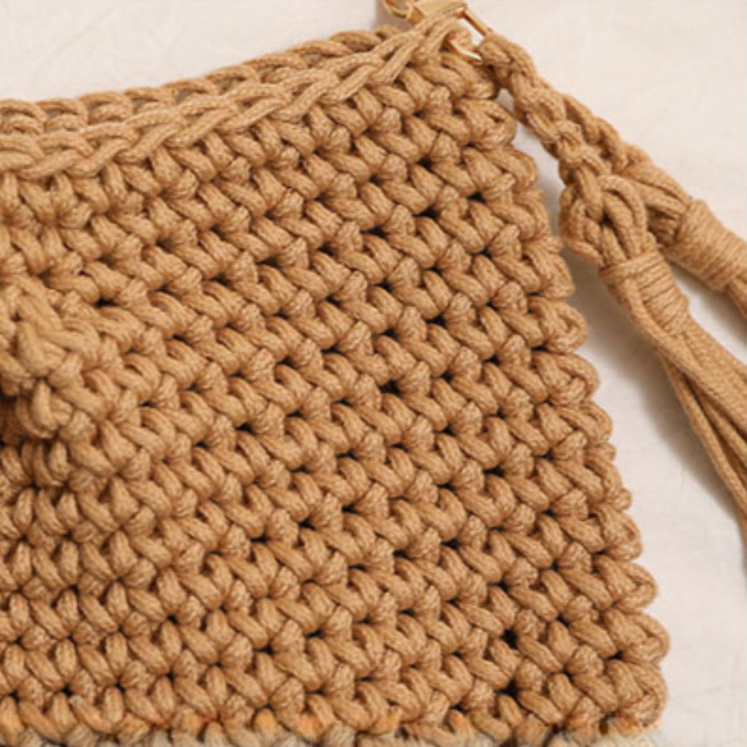 Cosbai - Classic Soft Crochet Sling Bag - Color Available