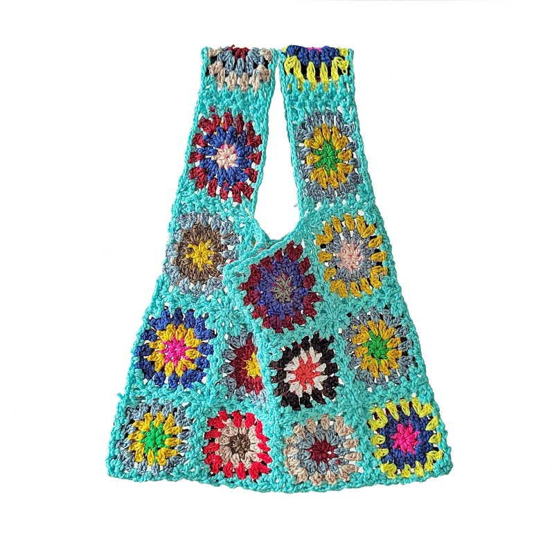 Crochet Granny Square Bag Patchwork Bag