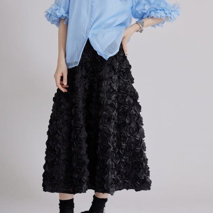 Floral Embroidered Skirt