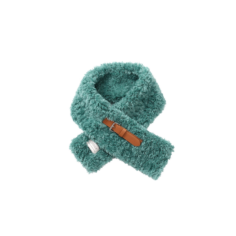 Urban Solid PU Buckle Design Keep Warm Shawl&Scarf