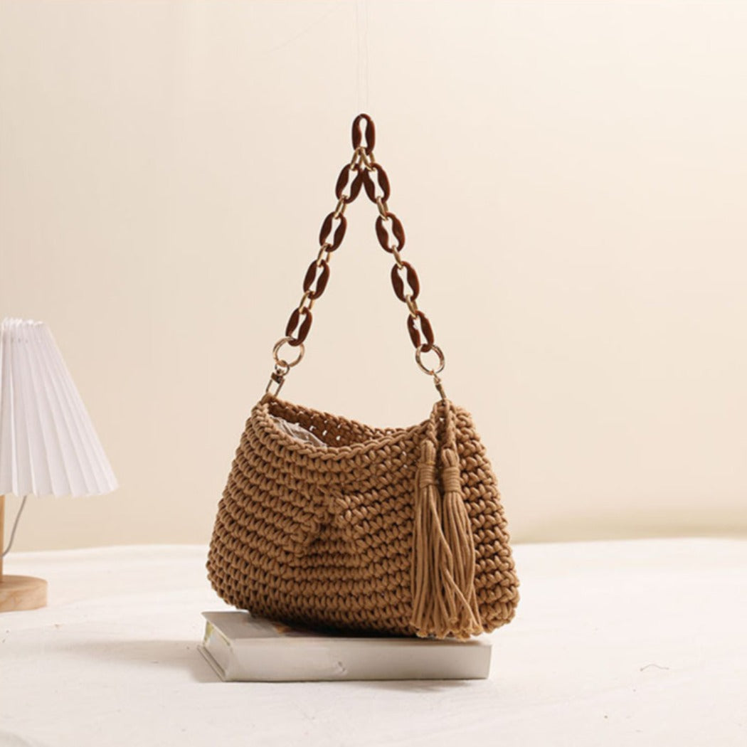 Cosbai - Classic Soft Crochet Sling Bag - Color Available
