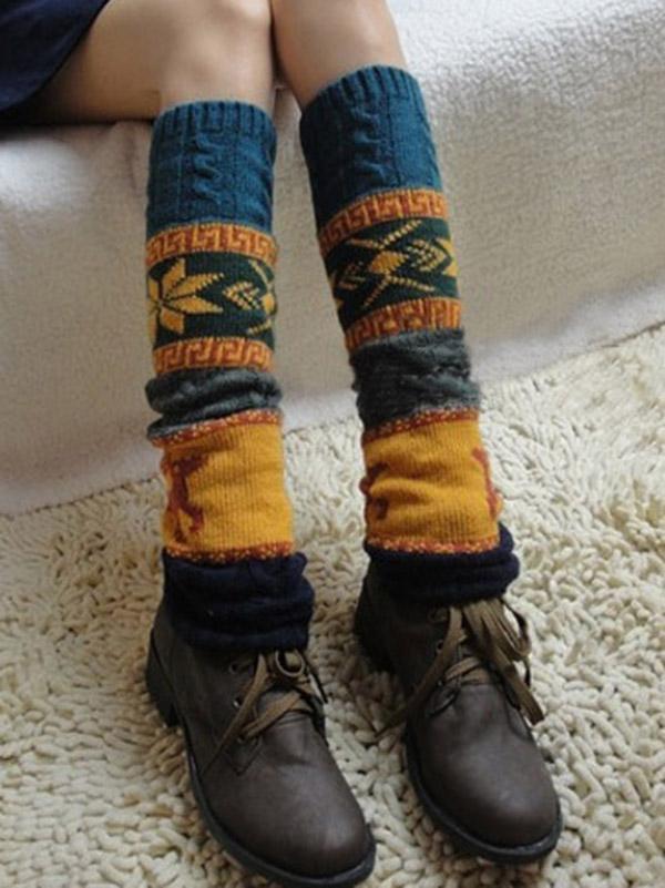 Bohemia Knitting Over Knee-High 4 Colors Leg Warmer Stocking