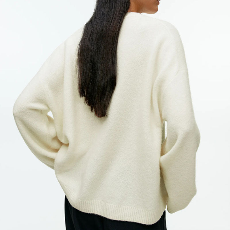 Fall Crew Neck Casual Thicken Warm Sweater
