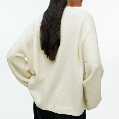 Fall Crew Neck Casual Thicken Warm Sweater