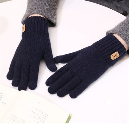Men's Fleece Touchscreen Knit Gloves