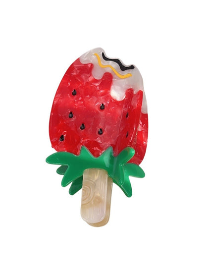 Clio - Ice Cream-shaped Fruit-themed Cartoon Hair Clip