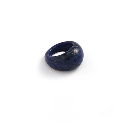 Simple Natural Stone Single Ring