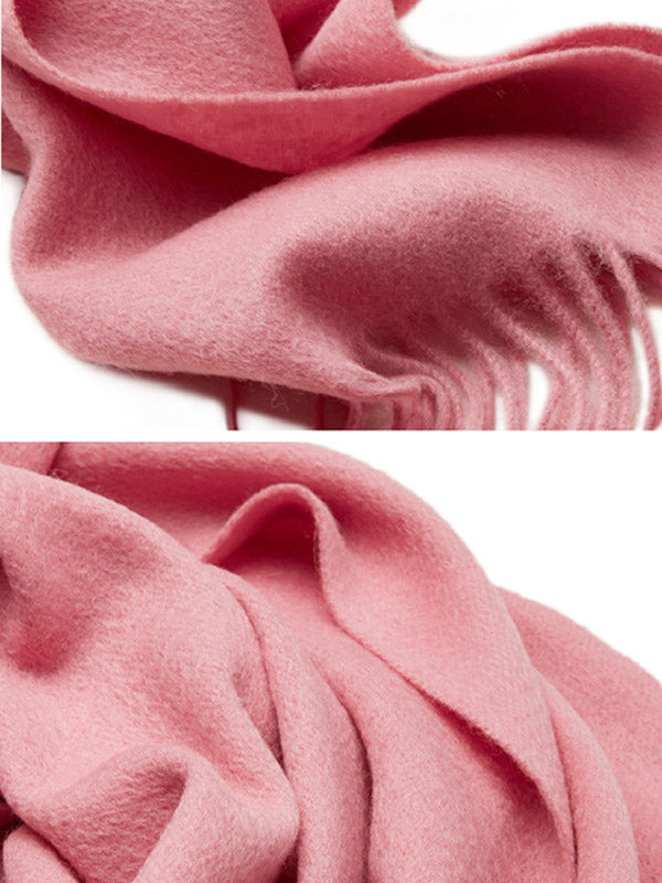 Simple Casual Wool Tassels Scarf