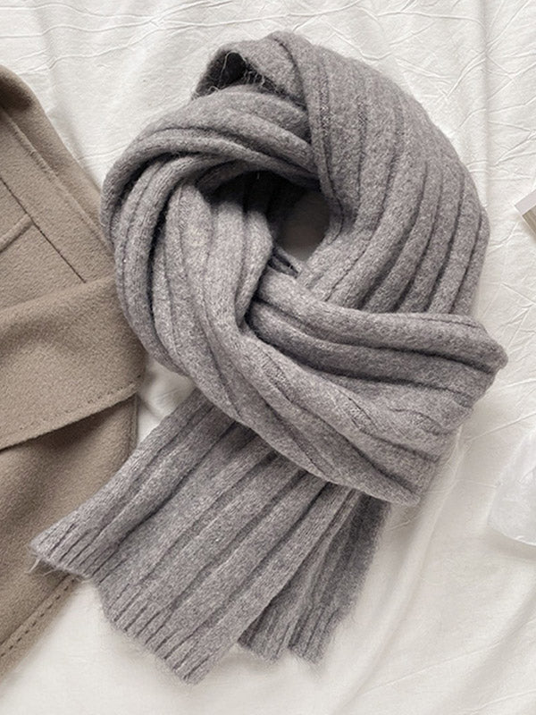 Casual Simple 5 Colors Knitting Scarf