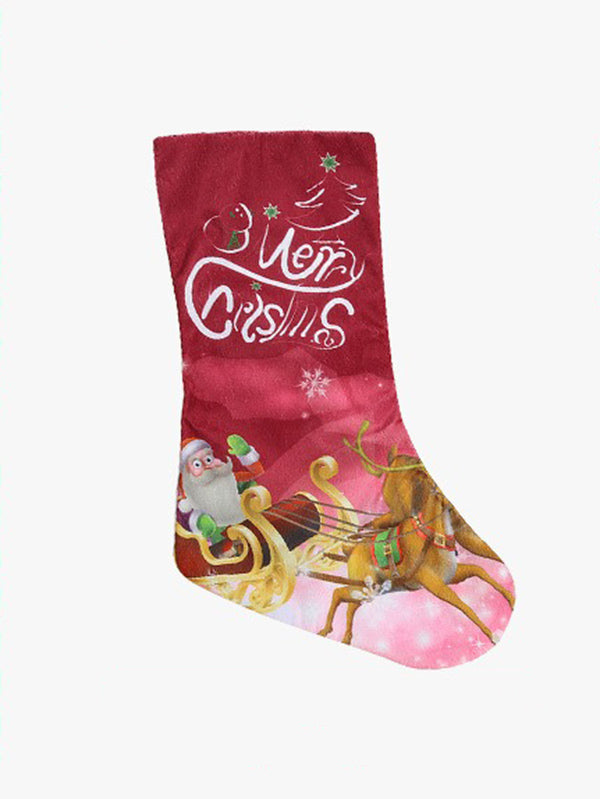 Xmas Gift Socks Candy Bag New Year Christmas Tree Decoration