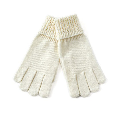 Solid Color SplitÂ Finger Simple Knit Glove