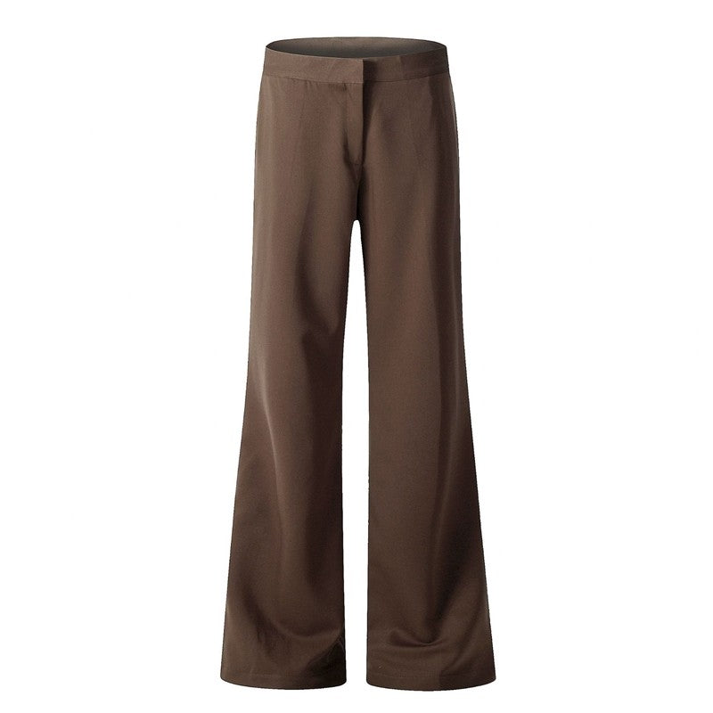 Women's Flared Trousers Slim Fit High-End