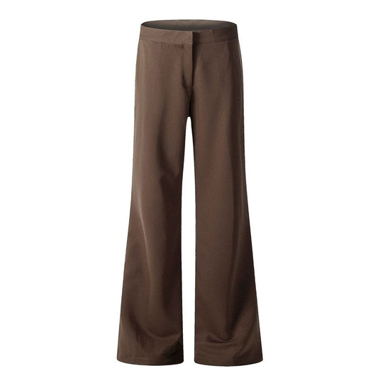Women's Flared Trousers Slim Fit High-End