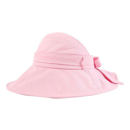 Summer Women'S Empty Top Big Brim Cover Face Fisherman Hat