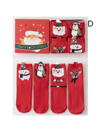 Rufia - Christmas Socks Gift Box Set - Cute &amp; Festive