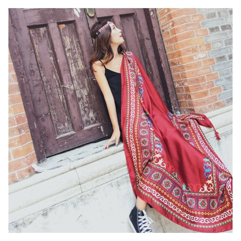 Long Printed Scarf
