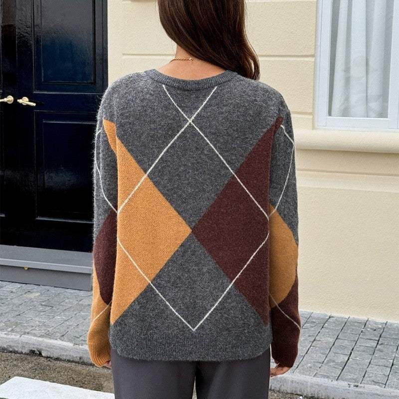 Color Block Knit Sweater