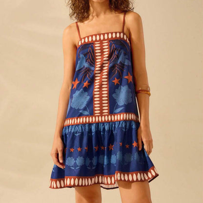 Troposa - Blue Floral Dress - Summer Style &amp; Charm