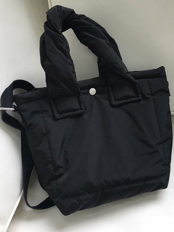 Simple Casual Padded 6 Colors Handbag
