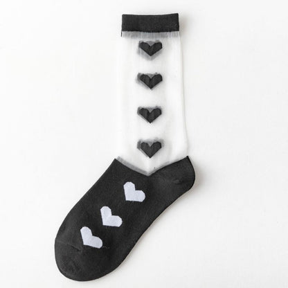 Rufia - Cute Patterned Mid-Calf Socks