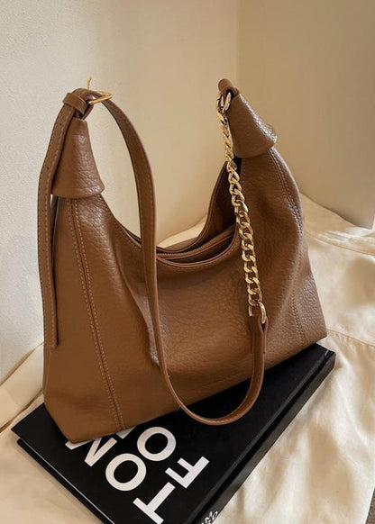 Hobo Bag Faux Leather Textured Finish