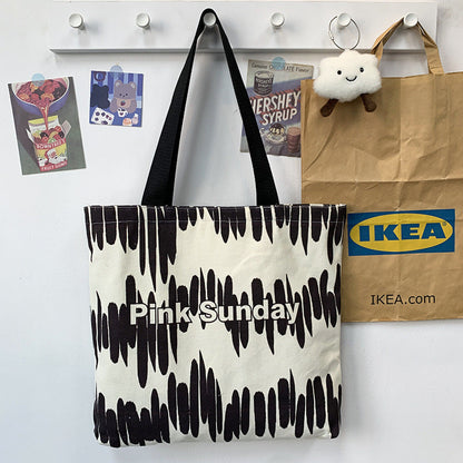 High Quality Niche Pattern Canvas Bag
