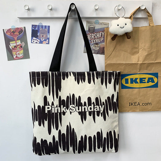 High Quality Niche Pattern Canvas Bag