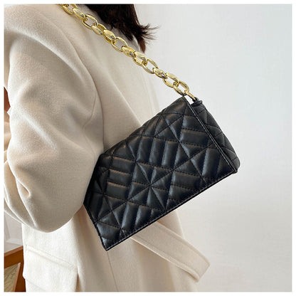Women's Simple Thick Chain One Shoulder Underarm Handbag