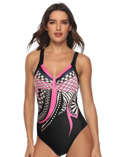 Printed Sexy One-Piece Swimsuit