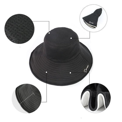 Women'S Summer Double-Sided Wearing A Big Hat