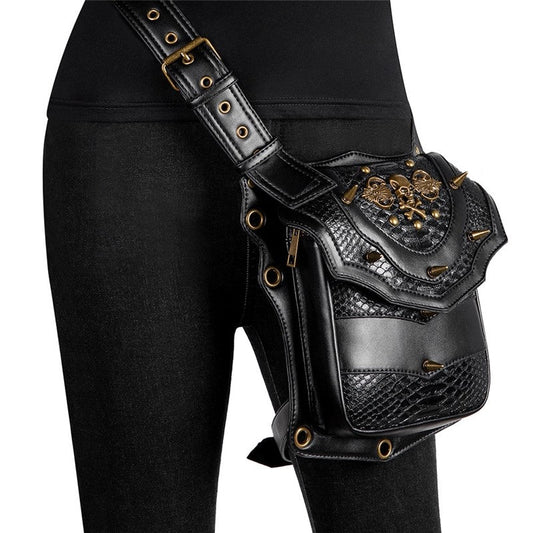 Retro Punk Casual Crossbody Waist Bag