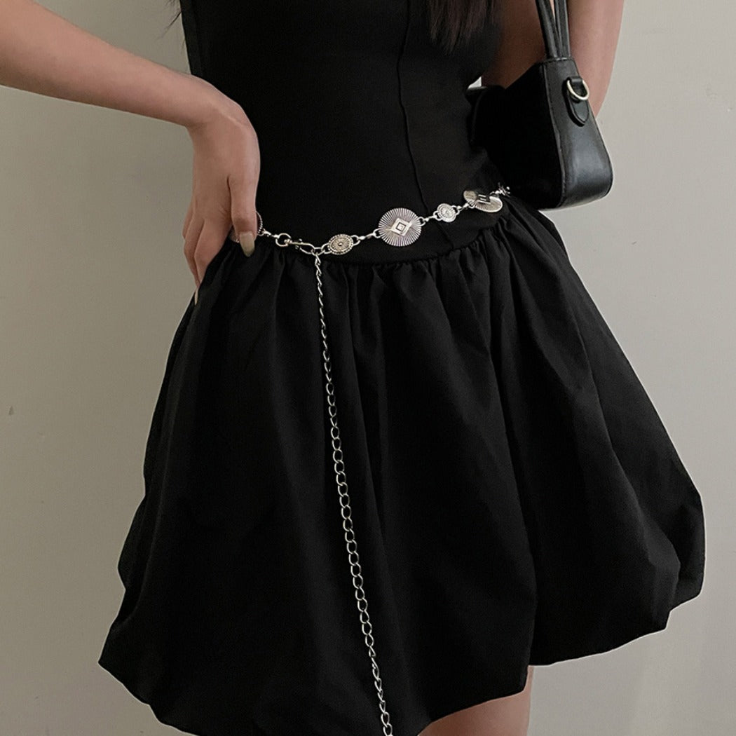 Beco - Simple Oval Waist Chain Belt - Boho &amp; Chic