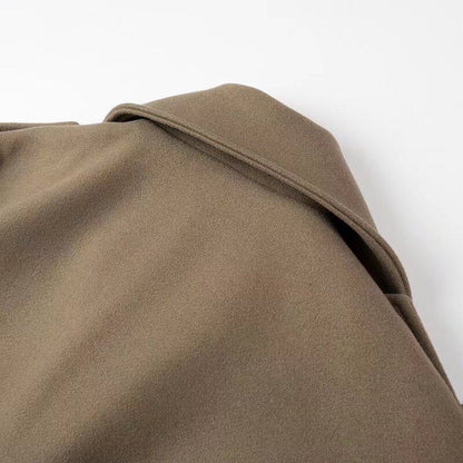Short Belted Wool Coat