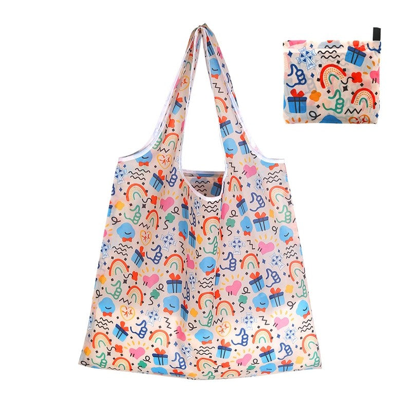 Large Capacity Foldable Shopping Bag Portable Print
