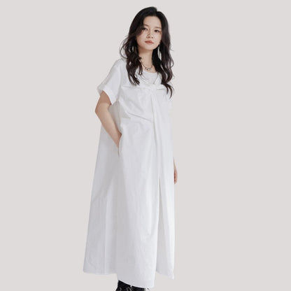 Solid Color Loose Fit Dress