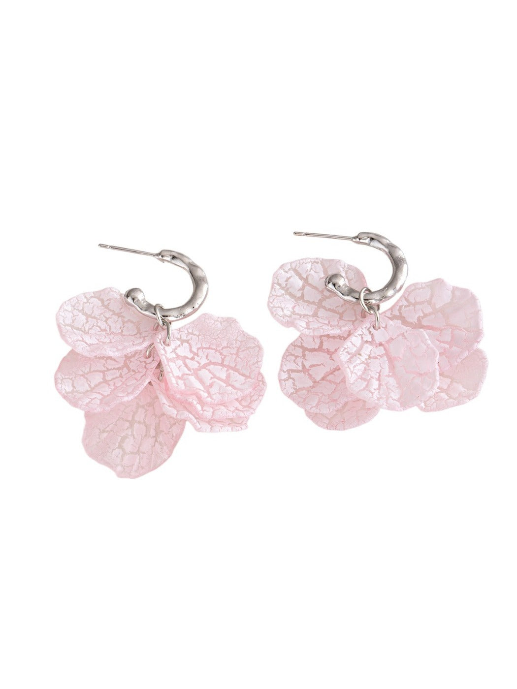 Earwish - Summer Fresh Petal Drop Earrings - Dainty &amp; Elegant